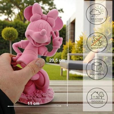 Disney Tuinbeeld 3d pluiz minnie