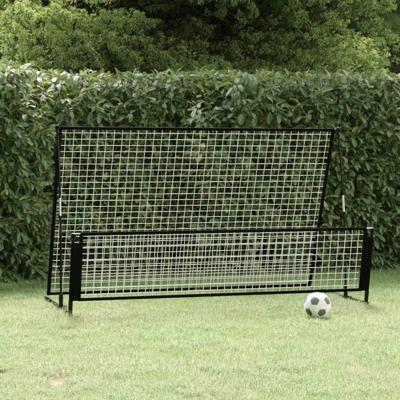 VidaXL Voetbalrebounder/voetbaldoel 2-in-1 202x104x120 cm staal VidaXL Voetbalrebounder/voetbaldoel 2-in-1 202x104x120 cm staal