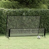 VidaXL Voetbalrebounder/voetbaldoel 2-in-1 202x104x120 cm staal - thumbnail