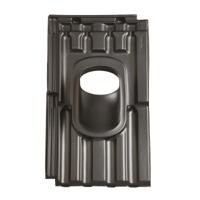 Kunststof dakpan "Mulden vlak" Ø166mm - thumbnail