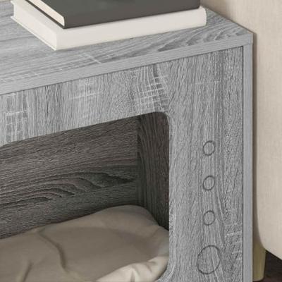 Kattenhuis Grijs Sonoma 51 x 30 x 42 cm Bewerkt hout Kattenhuis Grijs Sonoma 51 x 30 x 42 cm Bewerkt hout