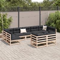 9-delige Loungeset massief grenenhout - thumbnail