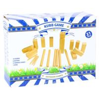 Kubb spel groot hout 21-delig - thumbnail