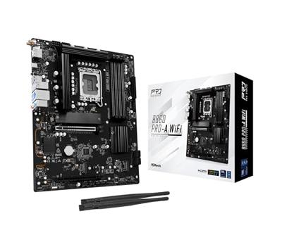 ASRock B860 Pro-A WiFi Moederbord Socket Intel LGA 1851 Vormfactor ATX