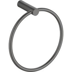 Saqu Lodge handdoekring 15,6x6,16,1cm gunmetal