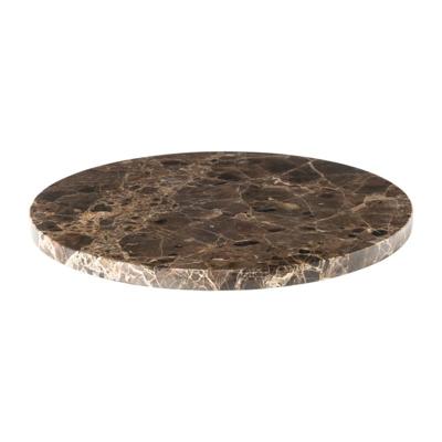 Borrelplank marmer rond - bruin - ø28x1.5 cm Borrelplank marmer rond - bruin - ø28x1.5 cm