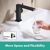 Hansgrohe Tecturis E ééngreeps wastafelkraan 110 Fine CoolStart met PopUp trekwaste, mat zwart - thumbnail