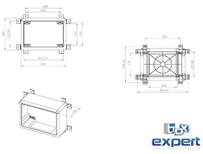 Boxexpert BXPPABSB250350150-F01 Installatiebehuizing 150 x 250 x 350 ABS kunststof Zwart 1 stuk(s) Boxexpert BXPPABSB250350150-F01 Installatiebehuizing 150 x 250 x 350 ABS kunststof Zwart 1 stuk(s)