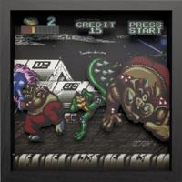 Pixel Frame - Battletoads - Big Bad Boot (23cm x 23cm) - thumbnail
