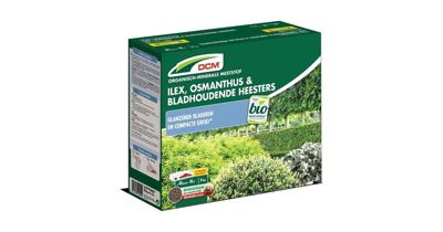 DCM Mest voor ilex, osmanthus en bladhoudende heesters - 3 kg DCM Mest voor ilex, osmanthus en bladhoudende heesters - 3 kg