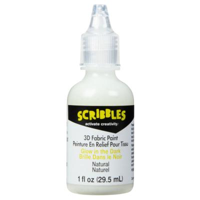 Scribbles • 3d textielverf neon 29,5ml glow in the dark
