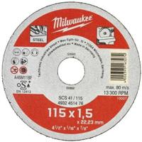 Milwaukee Dunne metaal snijschijf, contractor series SCS 41/115 x 1,5 x 22 mm opdrachtnemer series - 4932451476 - thumbnail