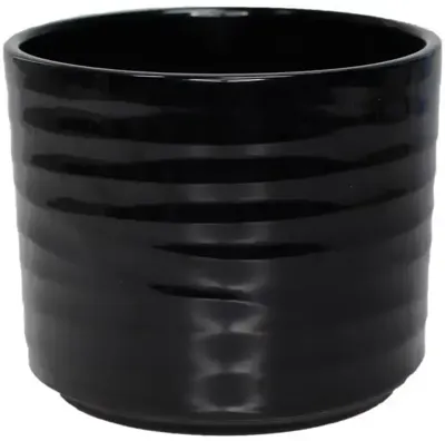 HS bloempot Berlin 20.5x18cm zwart