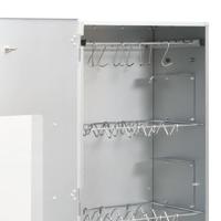 BBQ-rookoven met houtsnippers 44,5x29x110 cm staal - thumbnail