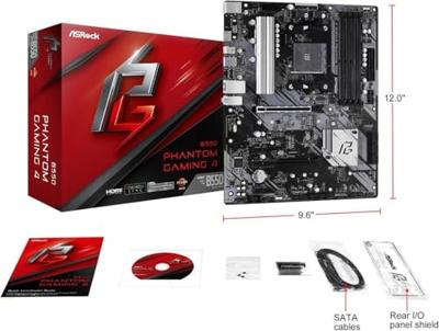 Moederbord ASRock B550 PHANTOM GAMING 4 AMD B550 - thumbnail