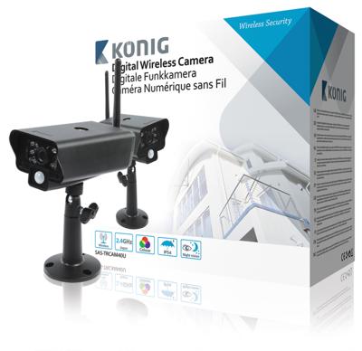 2,4 GHz Draadloze Camera Buiten VGA Zwart - thumbnail