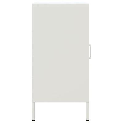 Dressoirs 2 st 36x39x79 cm staal wit