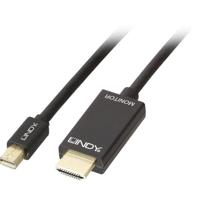 Lindy 36926 HDMI MiniDisplayport Zwart kabeladapter/verloopstukje - thumbnail