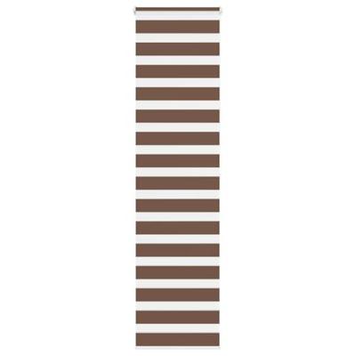 Zebra rolgordijn 60x200 cm stofbreedte 55,9 cm polyester bruin