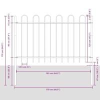 VidaXL Tuinhek wit 1,7 x 1,2 m poedercoating staal - thumbnail