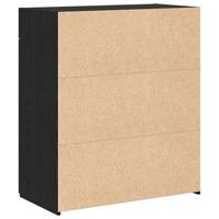 Opslagkast Zwart Eiken 80x42.5x93.5 cm Bewerkt Hout - thumbnail