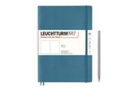 Leuchtturm Stone Blue, Softcover, Composition (B5), 123 p., plain - thumbnail