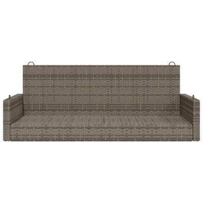Schommelbank 119x56x48 cm poly rattan grijs Schommelbank 119x56x48 cm poly rattan grijs