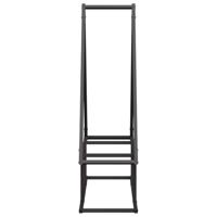 Brandhoutrek 80x25x90 cm koudgewalst staal zwart - thumbnail