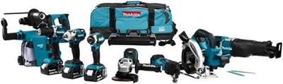 Makita dlx8026tw1 18v combiset voor (slag)schroeven, (klop)boren, slijpen, zagen en monteren met multitool 5,0 ah accu's (3 st.) - dlx8026tw1 Makita dlx8026tw1 18v combiset voor (slag)schroeven, (klop)boren, slijpen, zagen en monteren met multitool 5,0 ah accu's (3 st.) - dlx8026tw1