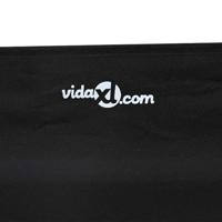 VidaXL Hondenbed zwart 75 x 75 x 30 cm staal - thumbnail