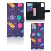 Samsung Galaxy A02s | M02s | Wallet Case | met Pasjes | Space - thumbnail