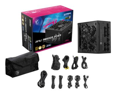 Voedingsbron MSI MPG A850GS PCIE5 ATX 850 W 80 Plus Gold 80 PLUS