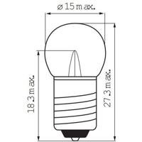 Lampje (voor) Edge 6V 0.45 Watt met schroefdraad - thumbnail
