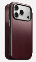 Nomad Horween lederen folio iPhone 17 Pro - Burgundy - thumbnail