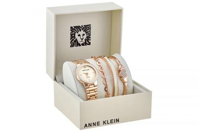 Anne Klein AK/3382IVST Dames Horloge en Armbandset 28mm 3ATM