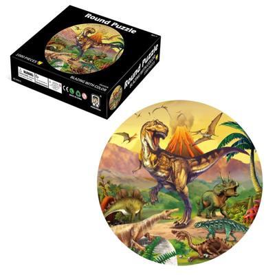 Ronde 3D Puzzel Cartoon Plane Puzzel Puzzel Speelgoed 1000 PCS (Dinosaurus) Ronde 3D Puzzel Cartoon Plane Puzzel Puzzel Speelgoed 1000 PCS (Dinosaurus)