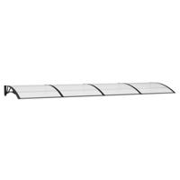 VidaXL Deurluifel 400x100 cm polycarbonaat zwart - thumbnail