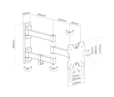 Deltaco ARM-1204 27 Single Monitor Arm Deltaco ARM-1204 27 Single Monitor Arm