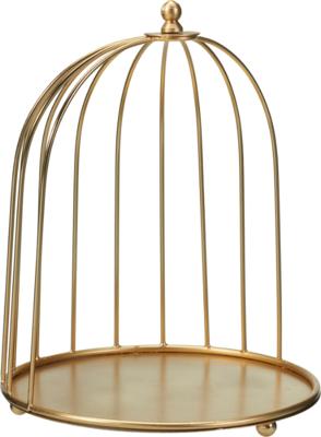 Decoratie kooi 26cm goud