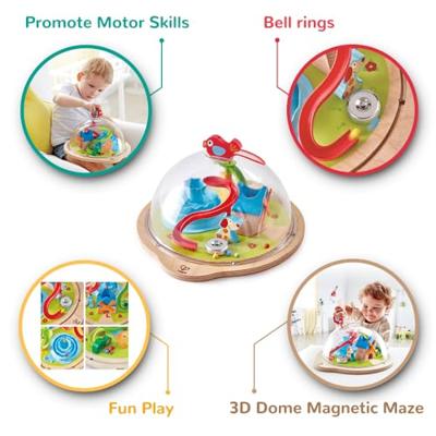 Hape bol met magnetisch doolhof sunney valley dome