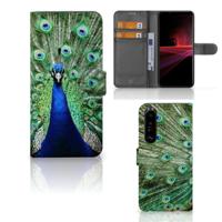 Sony Xperia 1 III | Telefoonhoesje | Met pasjeshouder | Pauw - thumbnail