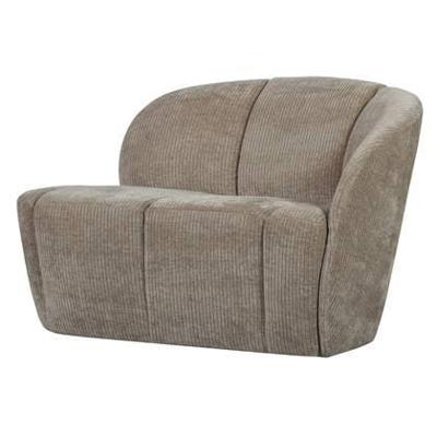 Woood Mojo 2-zits bankje rechts rib Donkerzand