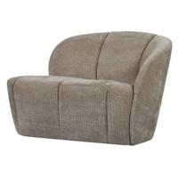 Woood Mojo 2-zits bankje rechts rib Donkerzand - thumbnail