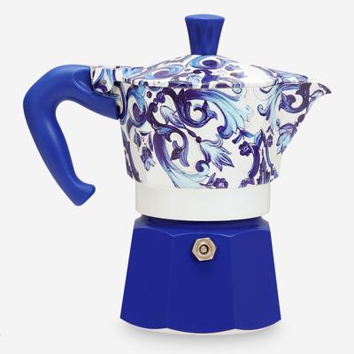 Percolator Bialetti MOKA D&G BLU MEDIT. 3T Blauw Aluminium 3 Koppar - thumbnail