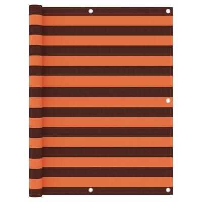 Balkonscherm 120x400 cm oxford stof oranje en bruin
