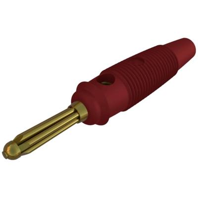 Hirschmann Test & Measurement BUELA 30 K AU Pluimstekker Stekker, recht Stift-Ø: 4 mm Rood 1 stuk(s)