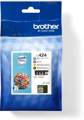 Brother LC424VAL inktcartridge 4 stuk(s) Origineel Zwart, Cyaan, Magenta, Geel