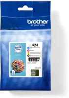 Inktcartridge Brother LC-424 zwart + 3 kleuren - thumbnail
