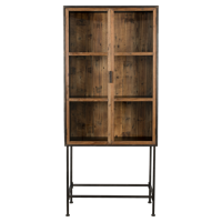 Dutchbone Vitrinekast Berlin 181 x 83cm - Hout - thumbnail