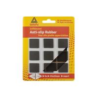 Anti-slip rubber 25x25 zwart 9st Deltafix - Deltafix - thumbnail